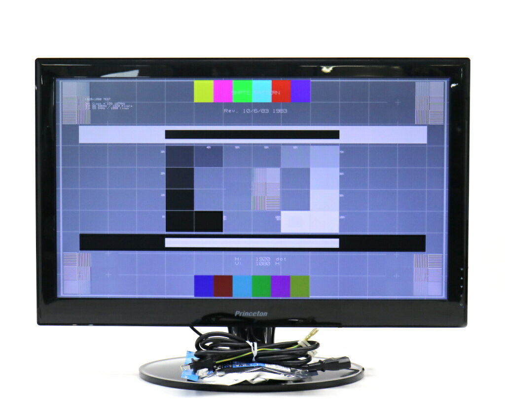 Princeton PTFBKF-27W 27インチ非光沢パネル フルHD 1920x1080ドット HDMI x2/アナログRGB入力 画面全体に輝度の劣化あり 【中古】【20240621】