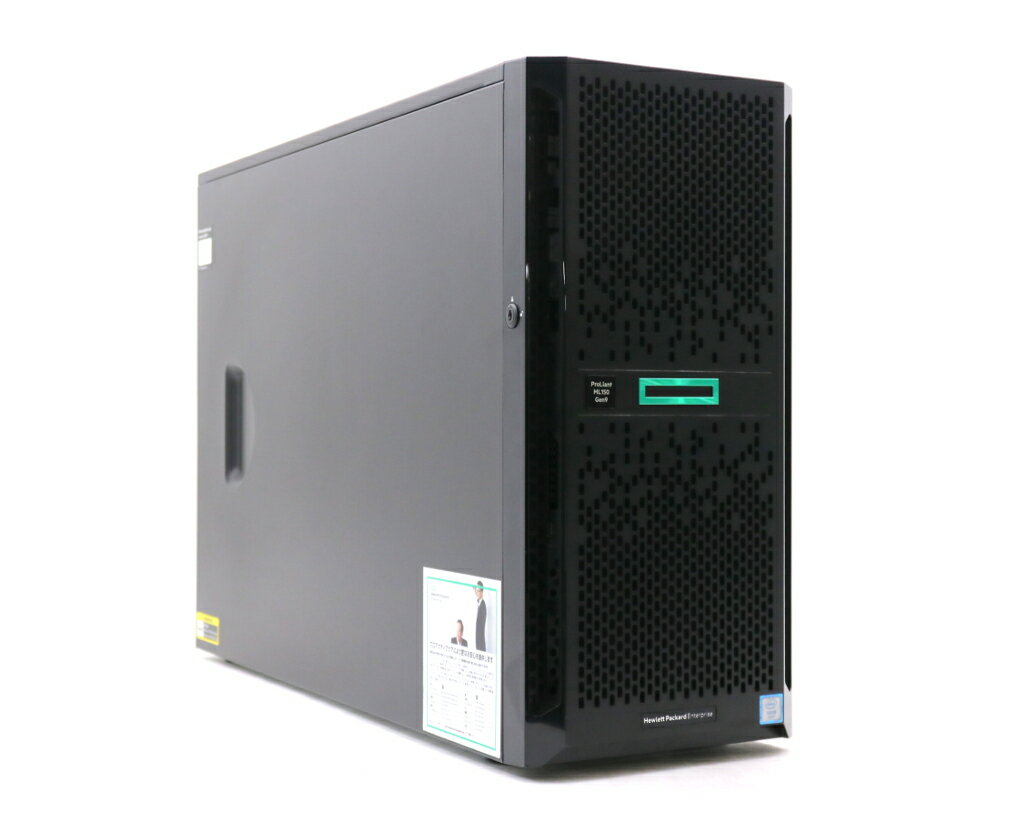 hp ProLiant ML150 Gen9 Xeon E5-2620 v4 2.1GHz 16GB 600GBx2台 SAS2.5インチ/6Gbps/RAID1構成 DVD-ROM AC*2 SmartArray P440 難有 【中古】【20240605】