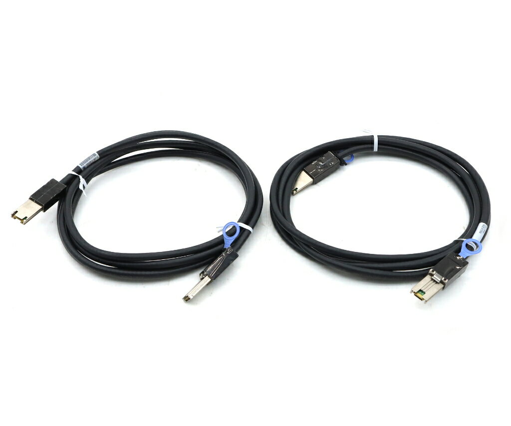 ◇【2本セット】IBM External MiniSAS外部接続ケーブル 3.0m 両端SFF-8088コネクタ仕様 【中古】【20241..