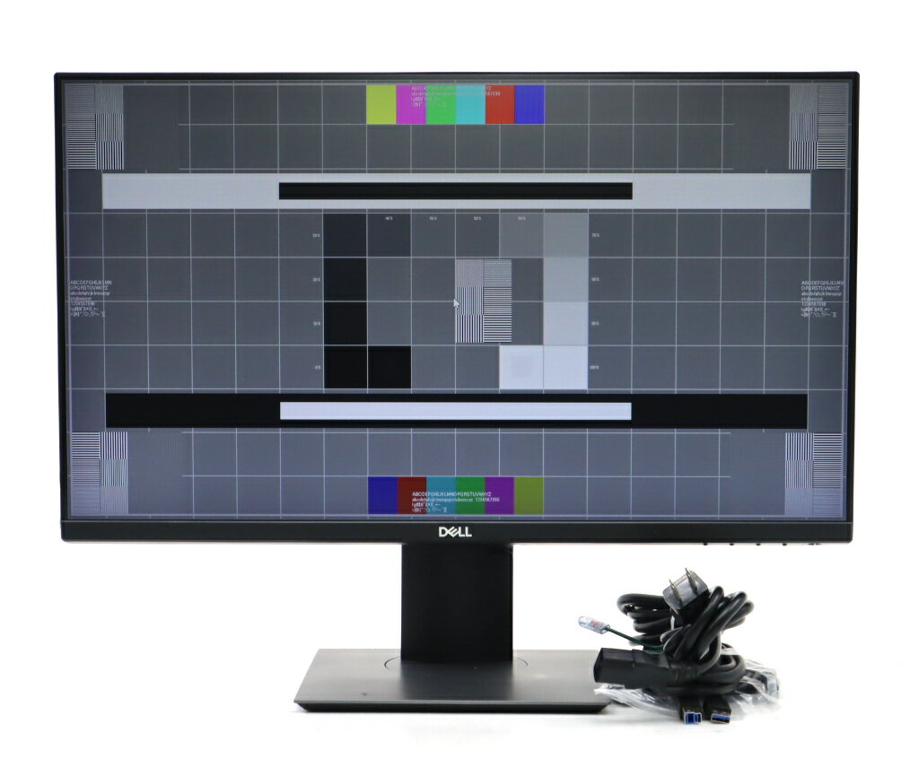 DELL P2419H 23.8インチ非光沢IPSパネル フルHD 1920x1080ドット HDMI/DisplayPort/アナログRGB入力 上半分に輝度の劣化あり 【中古】【20240107】