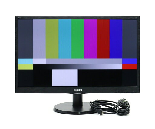 【並品】PHILIPS 243V5Q 23.6インチ非光沢MVAパネル フルHD 1920x1080ドット HDMI/DVI-D/アナログRGB入力 【中古】【20250509】 【並品】PHILIPS 243V5Q 23.6インチ非光沢MVAパネル フルHD 1920x1080ドット HDMI/DVI-D/アナログRGB入力 【中古】【20250509】