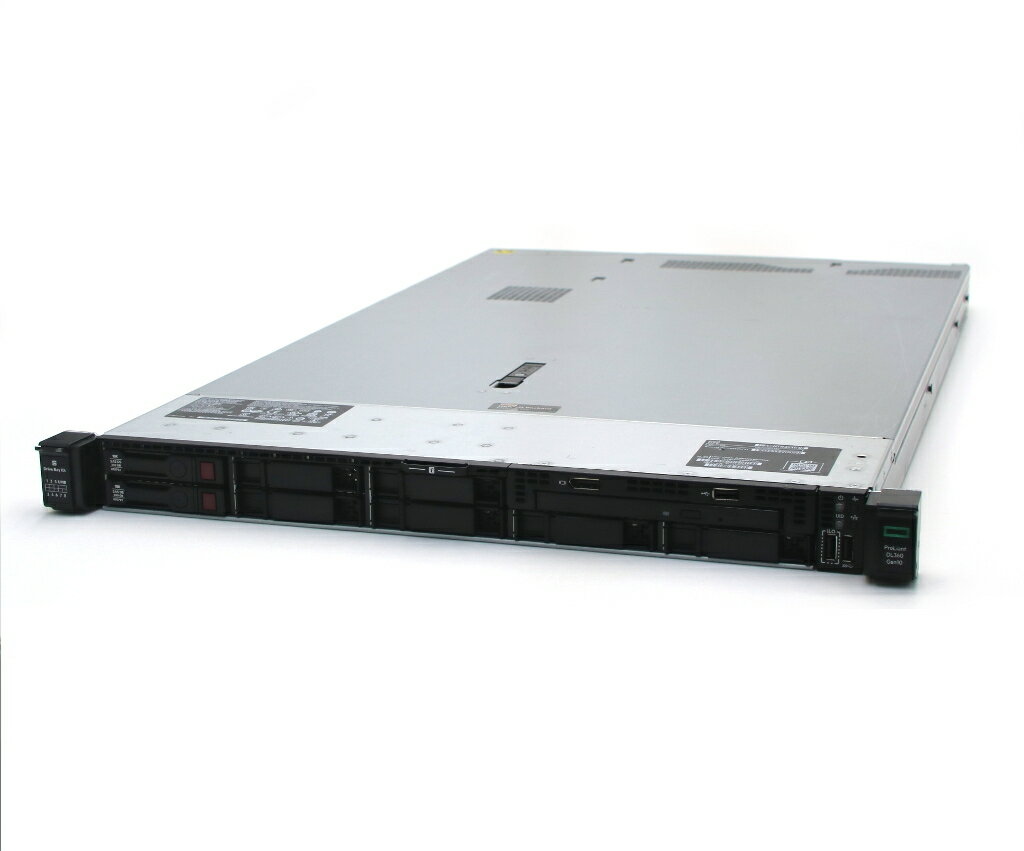 hp ProLiant DL360 Gen10 Xeon Silver 4110 2.1GHz 16GB 300GBx2台(SAS2.5インチ/12Gbps/RAID1) DVD-ROM AC*2 SmartArray P408i-a SR Gen10 【中古】【20250902】
