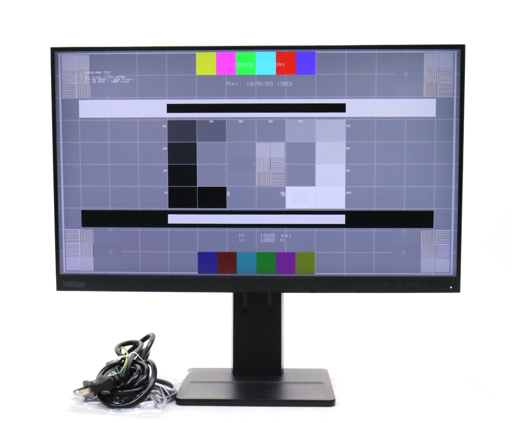 【並品】Lenovo ThinkVision E24-20 23.8インチ非光沢IPSパネル フルHD 1920x1080ドット HDMI/DisplayPort/アナログRGB入力 【中古】【20250729】