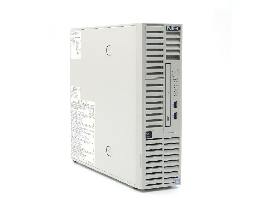 NEC Express5800/T110i-S Xeon E3-1220 v6 3GHz 16GB 1TBx2台(SATA3.5インチ/RAID1構成) DVD-ROM 【中古】【20251105】