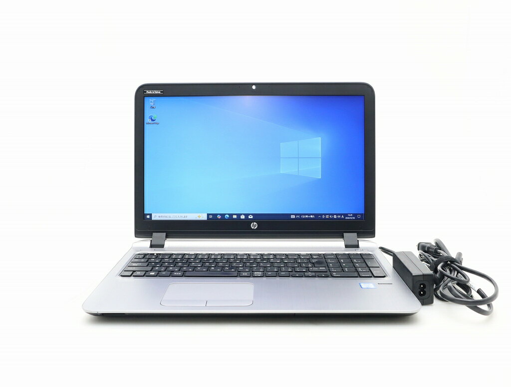 15 inches - hp ProBook 450 G3 Core i5-6200U 2.3GHz 8GB 256GB(SSD) DVD-ROM 15.6インチ非光沢パネル FWXGA 1366x768ドット Windows10 Pro 64bit 難有 【中古】【20260212】