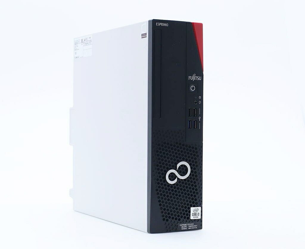 NEC - 富士通 ESPRIMO D7010/E Core i3-10100 3.6GHz 8GB 256GB(新品SSD) DisplayPort x2出力 Windows11 Pro 64bit 【中古】【20260123】