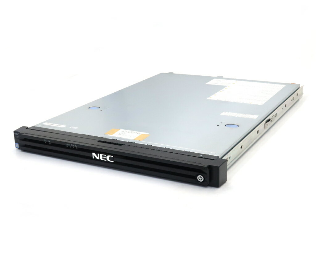 NEC Express5800/R110i-1 Xeon E3-1230 v6 3.5GHz 16GB 300GBx2台(SAS2.5インチ/12Gbps/RAID1構成) DVD-ROM AC*2 MR9362-8i 1GB 【中古】【20260123】