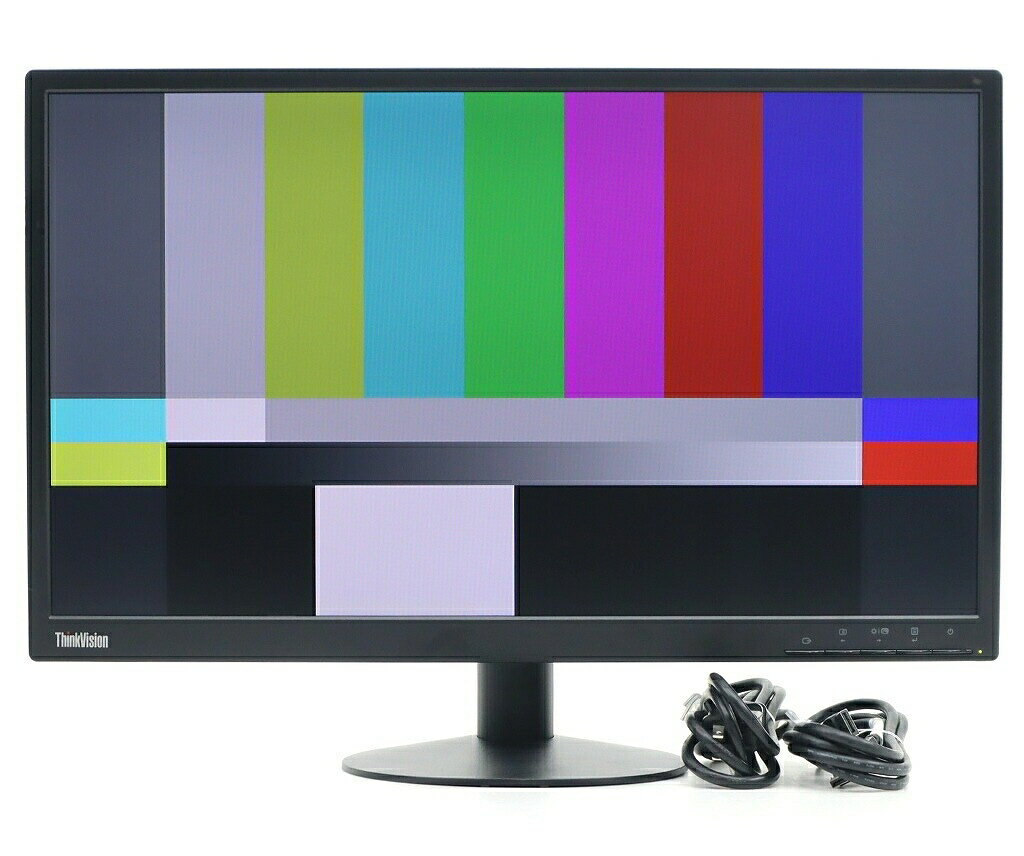 【並品】Lenovo ThinkVision E24-10 23.8インチ非光沢IPSパネル フルHD 1920x1080ドット DisplayPort/アナログRGB入力 【中古】【20260206】