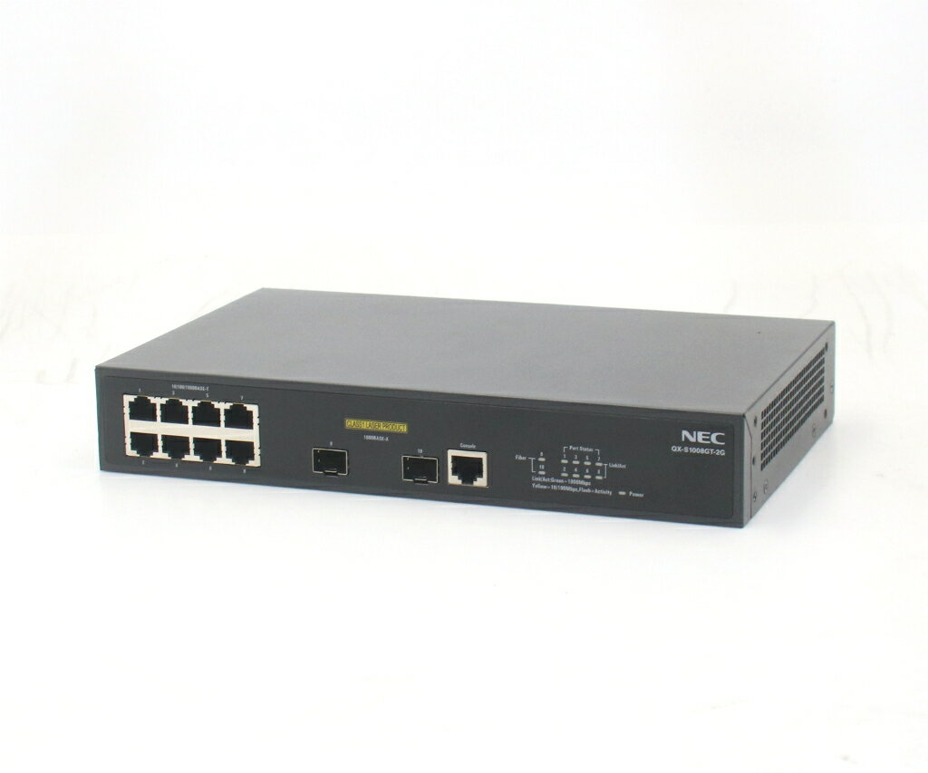 NEC QX-S1008GT-2G 8ポート+2SFPポート 1000BASE-T搭載L2スイッチ 設定初期化済 【中古】【20260311】