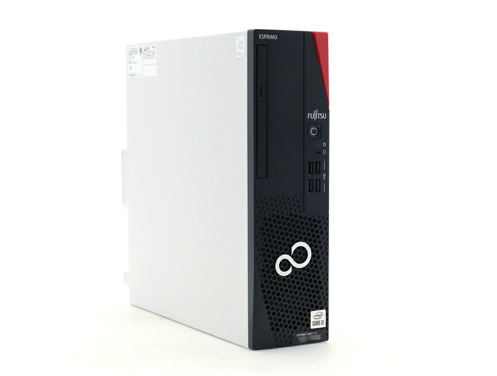 Rakuten - 富士通 ESPRIMO D6011/G Core i3-10105 3.7GHz 8GB 256GB(NVMe SSD) DisplayPort x2出力 DVD-ROM Windows11 Pro 64bit 【中古】【20260220】