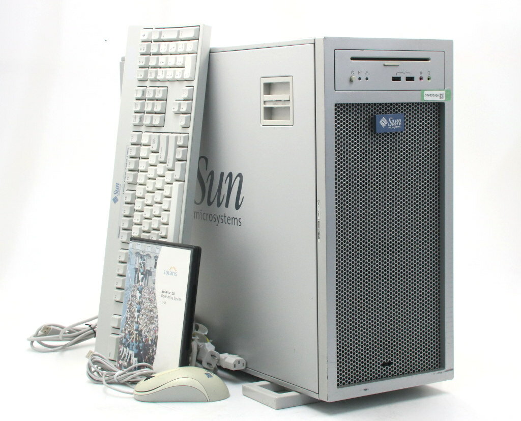 Sun Ultra 25 UltraSPARC-3i 1.33MHz 8GB 250GB(空マウンタ2個あり) XVR-100 DVD-ROM OSなし 【中古】【20260303】