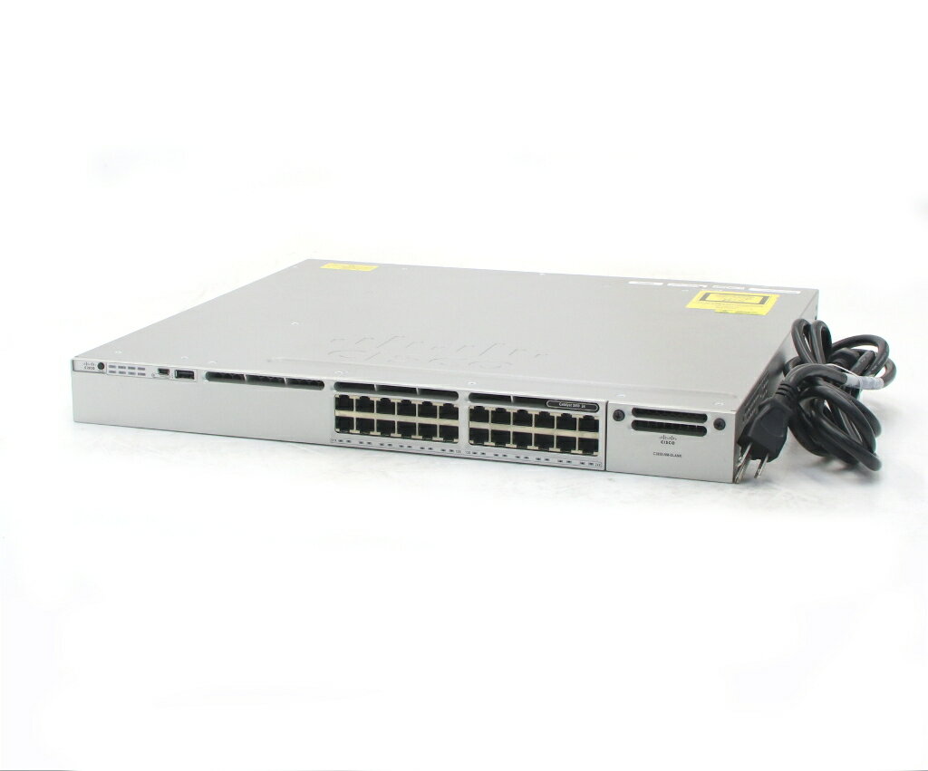 Rakuten - Cisco Catalyst WS-C3850-24T-E V07 24ポート 1000BASE-T搭載 L3スイッチ cat3k_caa-universalk9 Ver.03.06.07E ipservicesライセンス 【中古】【20260317】