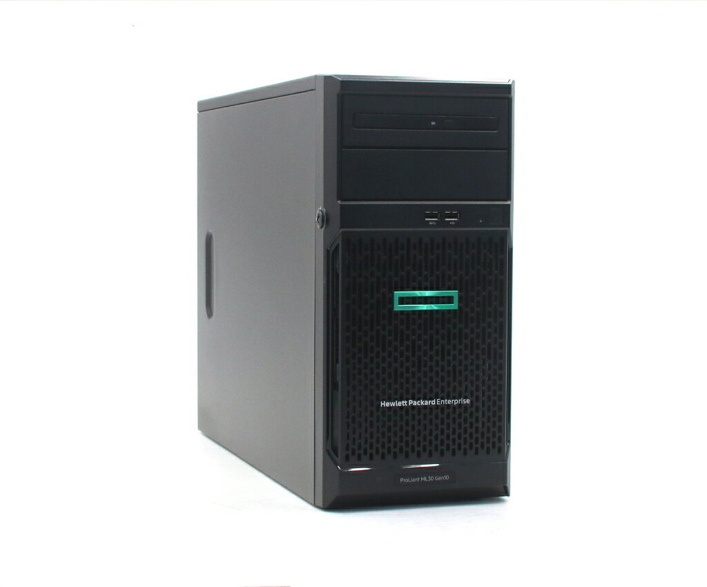 Rakuten - hp ProLiant ML30 Gen10 Xeon E-2124 3.3GHz 16GB 600GBx3台(SAS2.5インチ/12Gbps/RAID5構成) DVD-ROM AC*2 SmartArray P408i-p SR Gen10 【中古】【20260407】