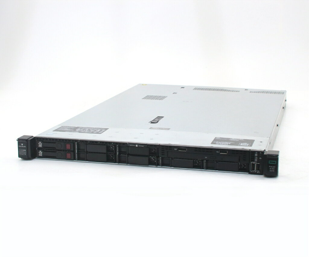 hp ProLiant DL360 Gen10 Xeon Gold 6130 2.1GHz(32スレッドCPUx2基) 64GB 1.8TBx2台(SAS2.5インチ/RAID1) DVD+-RW P408i-a SR Gen10 【中古】【20260422】