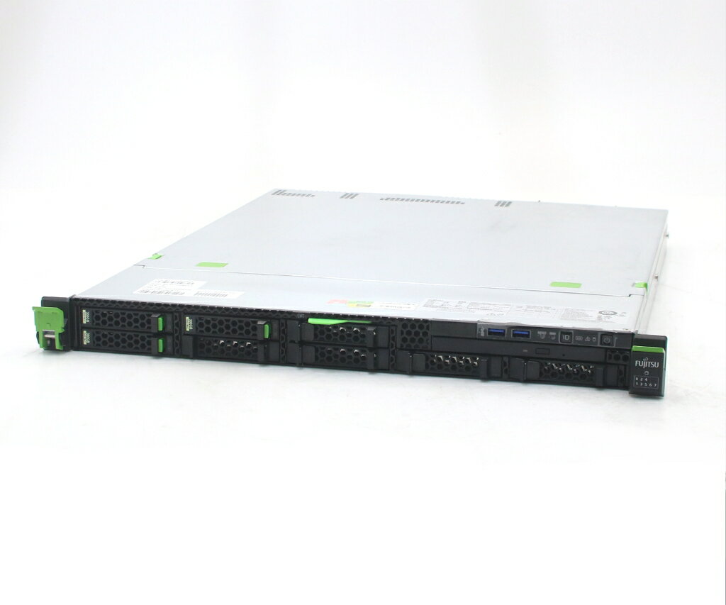 Rakuten - 富士通 PRIMERGY RX1330 M4 Xeon E-2124 3.3GHz 8GB 300GBx3台(SAS2.5インチ/12Gbps/RAID5構成) DVD-ROM AC*2 PRAID CP400i 小難 【中古】【20260422】