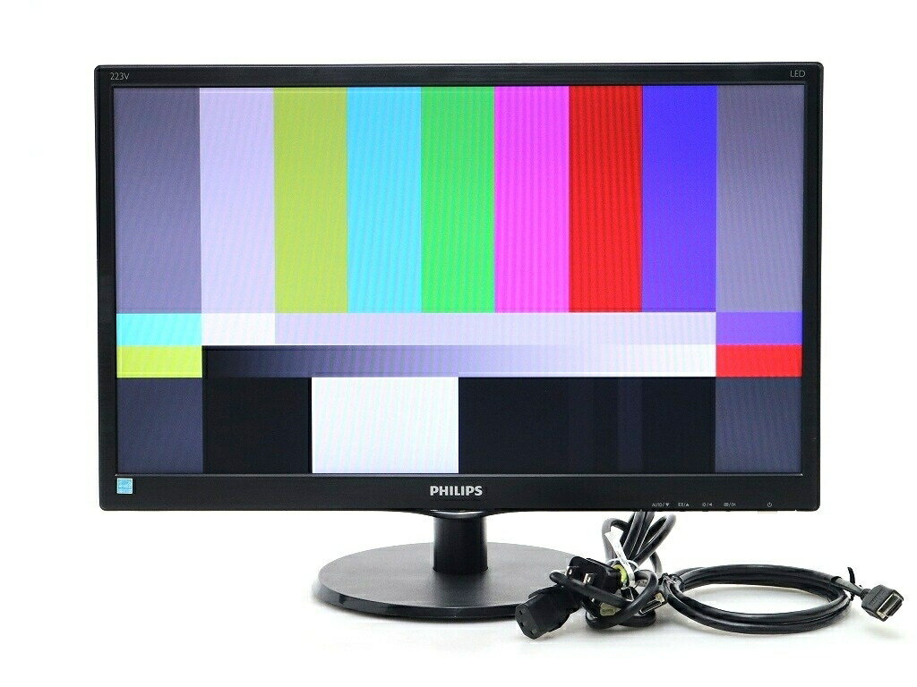 Rakuten - PHILIPS 223V5LHSB/11 21.5インチ非光沢パネル フルHD 1920x1080ドット HDMI/アナログRGB入力 目立つ使用感あり 【中古】【20260602】