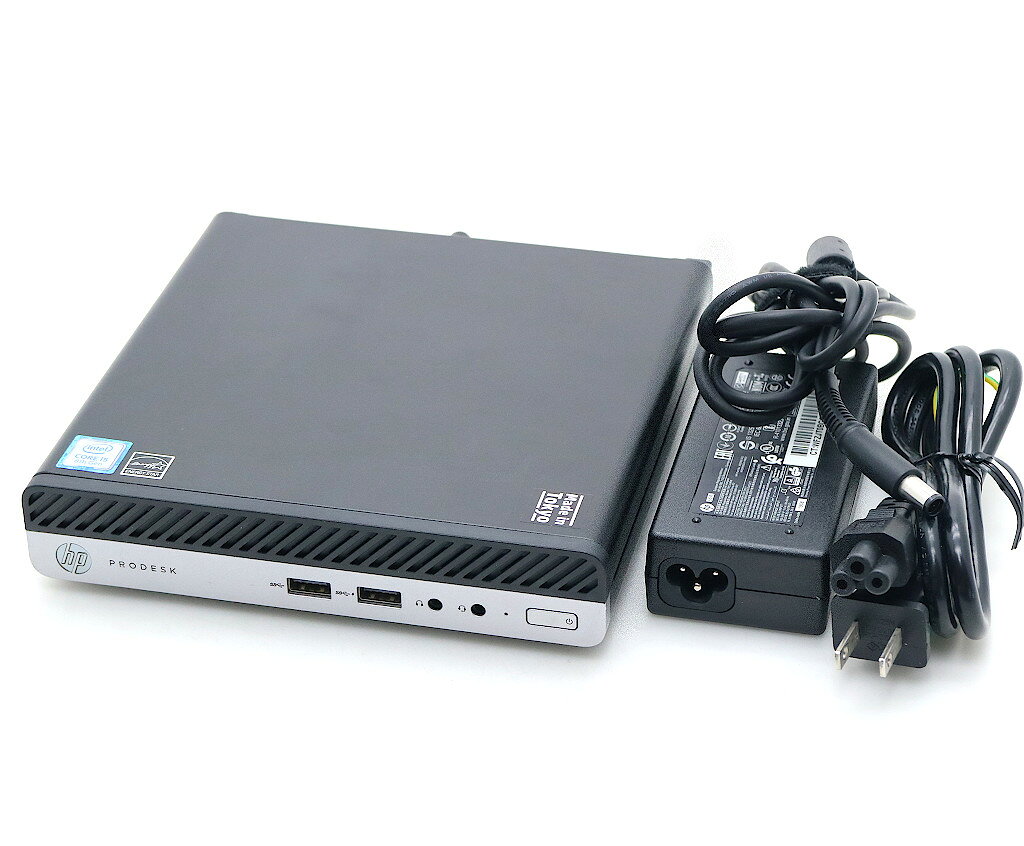 商品情報 No.552260727メーカーhp商品名 型番・型名ProDesk 400 G4 DM※2ZZ91AV仕様■基本スペック　・CPU：Core i5-8500T 2.1GHz(6コア6スレッド)　・メモリ：8GB(8GBx1枚)　・ストレージ：256GB(新品SSD)　・VGA：オンボード(DisplayPort/アナログRGB出力)　・DRIVE：なし　・OS：Windows11 Pro 64bit状態・動作状況■動作：中古動作品外観■汚れ　・外装汚れ若干有り。■シール痕　・若干あり。■傷　・外装に使用に差し支えない擦り傷がございます。■その他　・中古品のため使用に差し支えない傷、汚れがある場合がございます。　・本体内外装は清掃しておりますが、多少の汚れが残っている可能性がございます。　・筐体にキズなどあり附属品■付属品　・ACアダプター対応情報-備考　※一部ゴム足等動作に支障のない部材が欠品している場合があります　※電源スイッチLED劣化のためランプが暗い、または点灯しない場合がありますご注意　・本商品は店頭等でも販売している為、稀に在庫切れの場合があります。　・その場合、代替品をご提案させていただきます。