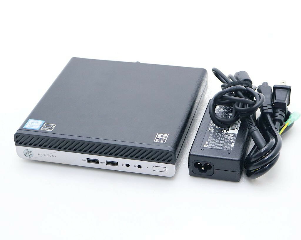 eMachines - hp ProDesk 400 G4 DM Core i5-8500T 2.1GHz 8GB 256GB(新品SSD) DisplayPort/アナログRGB出力 Windows11 Pro 64bit 小難 【中古】【20260508】
