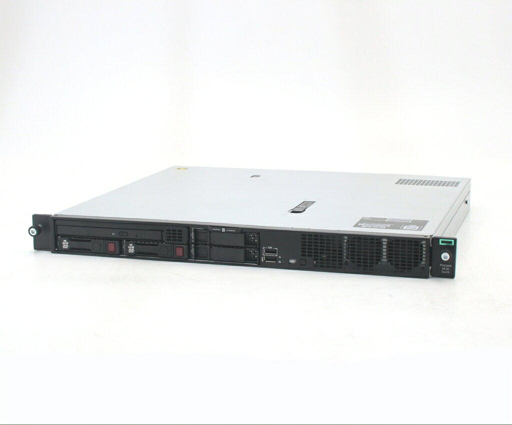 Hewlett Packard - hp ProLiant DL20 Gen10 Xeon E-2224 3.4GHz 16GB 600GBx2台(SAS2.5インチ/12Gbps/RAID1構成) DVD-ROM SmartArray P408i-a SR Gen10 【中古】【20260513】
