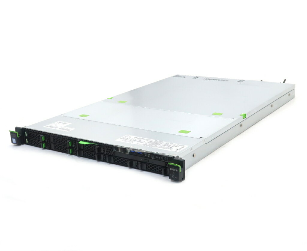 FUJITSU - 富士通 PRIMERGY RX2530 M4 Xeon Silver 4112 2.6GHz(8スレッドCPUx2基) 64GB 1.2TBx2台(SAS2.5インチ/RAID1) DVD-ROM AC*2 PRAID CP400i 【中古】【20260513】