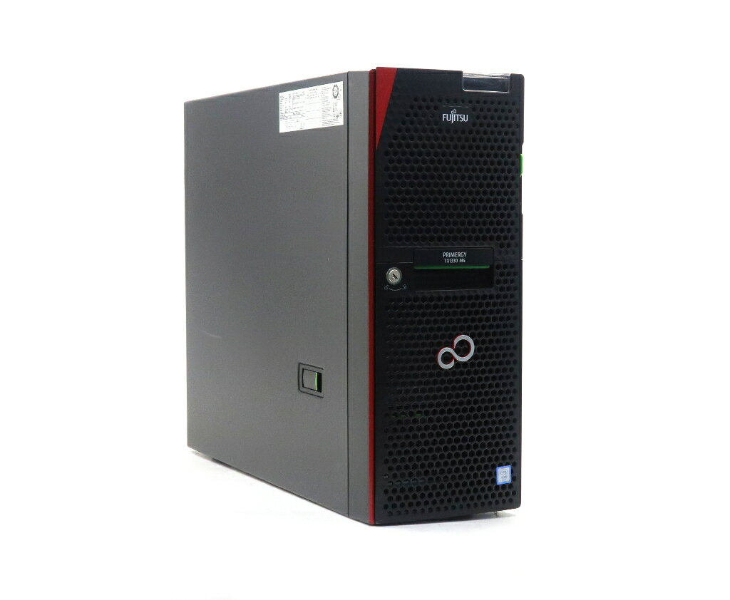 Workstations - 富士通 PRIMERGY TX1330 M4 Xeon E-2224 3.4GHz 16GB 600GBx2台(SAS2.5インチ/12Gbps/RAID1構成) DVD-ROM PRAID EP400i 【中古】【20260528】