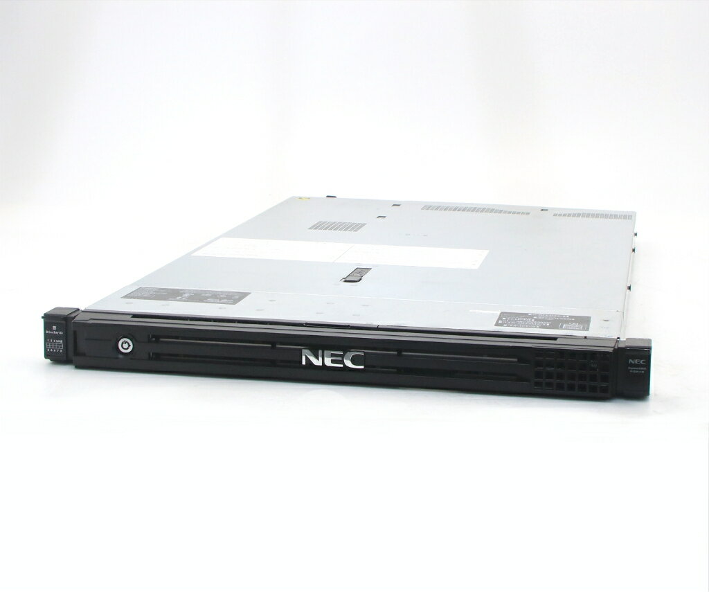 NEC - NEC Express5800/R120h-1M(hp ProLiant DL360 Gen10 OEM) Xeon Silver 4210 2.2GHz 16GB 600GBx2台(SAS2.5/RAID1) DVD P408i-a SR Gen10 【中古】【20260509】
