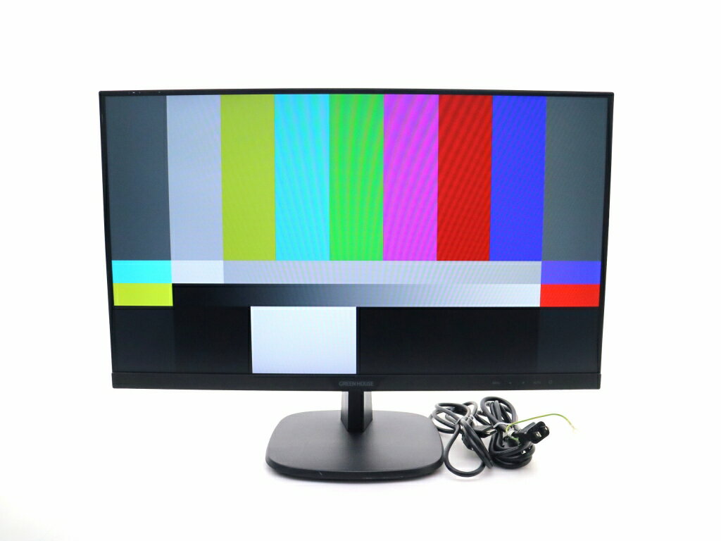 Rakuten - GREEN HOUSE GH-LCW27A-BK 27インチ非光沢PLSパネル フルHD 1920x1080ドット HDMI/DisplayPort/アナログRGB入力 目立つ使用感あり 【中古】【20260602】