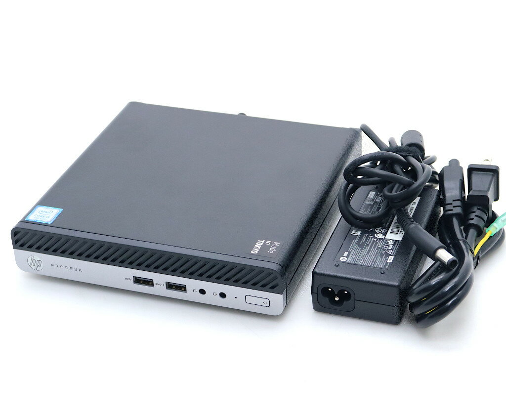 GATEWAY - hp ProDesk 400 G5 DM Core i5-9600T 2.3GHz 8GB 256GB(新品SSD) DisplayPort x2/アナログRGB出力 Windows11 Pro 64bit 【中古】【20260512】