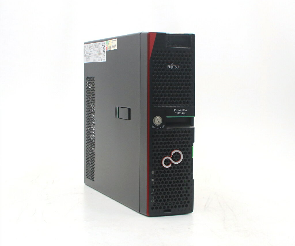 樂天商城 - 富士通 PRIMERGY TX1320 M3 Xeon E3-1220 v6 3GHz 16GB 300GBx4台(SAS2.5インチ/12Gbps/RAID5構成) DVD-ROM PRAID CP400i 【中古】【20260625】