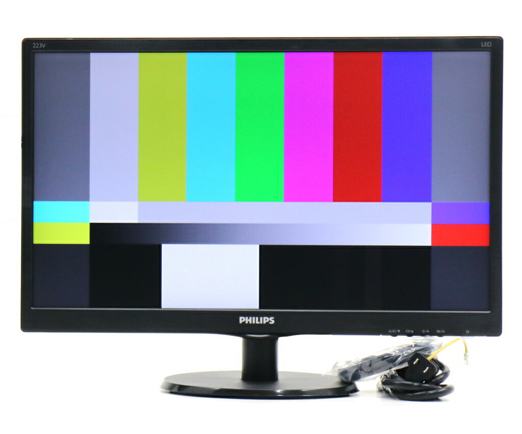 乐天商城 - PHILIPS 223V5LHSB/11 21.5インチ非光沢パネル フルHD 1920x1080ドット HDMI/アナログRGB入力 目立つ使用感あり 【中古】【20260623】