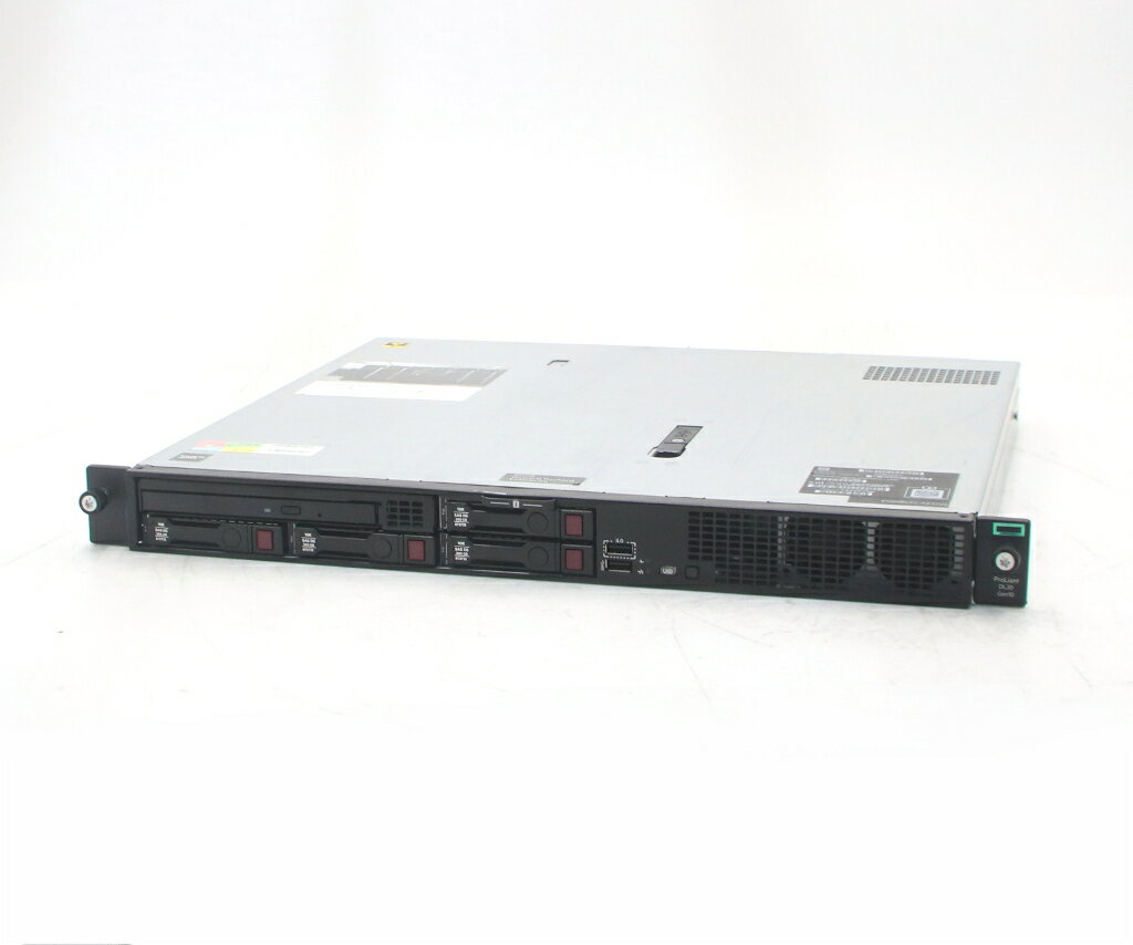 乐天商城 - hp ProLiant DL20 Gen10 Xeon E-2134 3.5GHz 8GB 300GBx4台(SAS2.5インチ/12Gbps/RAID6構成) DVD-ROM SmartArray P408i-a SR Gen10 【中古】【20260623】