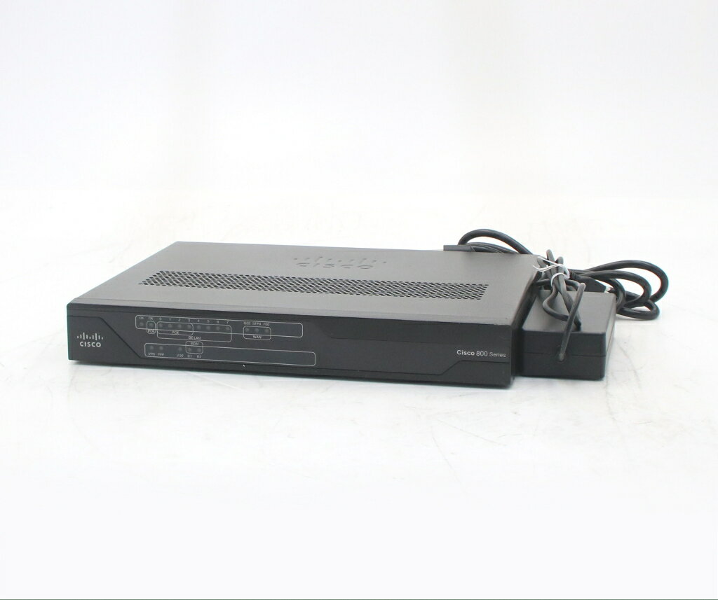 Cisco C891FJ-K9 V01 8ポート1000BASE-T 1FE+1GEまたは1SFPスロット C800-UNIVERSALK9-M Ver.15.3(3)M6 Advipservices Permanentライセンス 