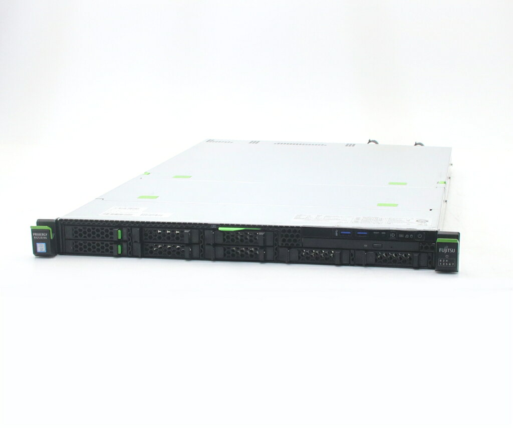 商品情報 No.554262710メーカー富士通商品名 型番・型名PRIMERGY RX2530 M4※PYR2534R2N仕様■基本スペック　・CPU：Xeon Gold 5122 3.6GHz(4コア8スレッドx1基)　・メモリ：32GB(8GBx4枚)　・ストレージ：なし　・RAID：PRAID CP400i(SAS12Gbps対応)　・VGA：オンボード　・DRIVE：DVD-ROM　・AC：2基実装　・COA：なし　・OS：なし(※別途OSインストールが必要となります)状態・動作状況■動作：中古動作品外観■汚れ　・外装汚れ若干有り。■シール痕　・若干あり。■傷　・外装に使用に差し支えない擦り傷がございます。■その他　・中古品のため使用に差し支えない傷、汚れがある場合がございます。　・本体内外装は清掃しておりますが、多少の汚れが残っている可能性がございます。　・筐体に若干のキズあり附属品■付属品　・なし対応情報-備考　・450W電源2基搭載　・空マウンタ2個搭載　・OS欠品の為簡易OSにて動作確認済み、OSは付属いたしておりませんご注意　・本商品は店頭等でも販売している為、稀に在庫切れの場合があります。　・その場合、代替品をご提案させていただきます。