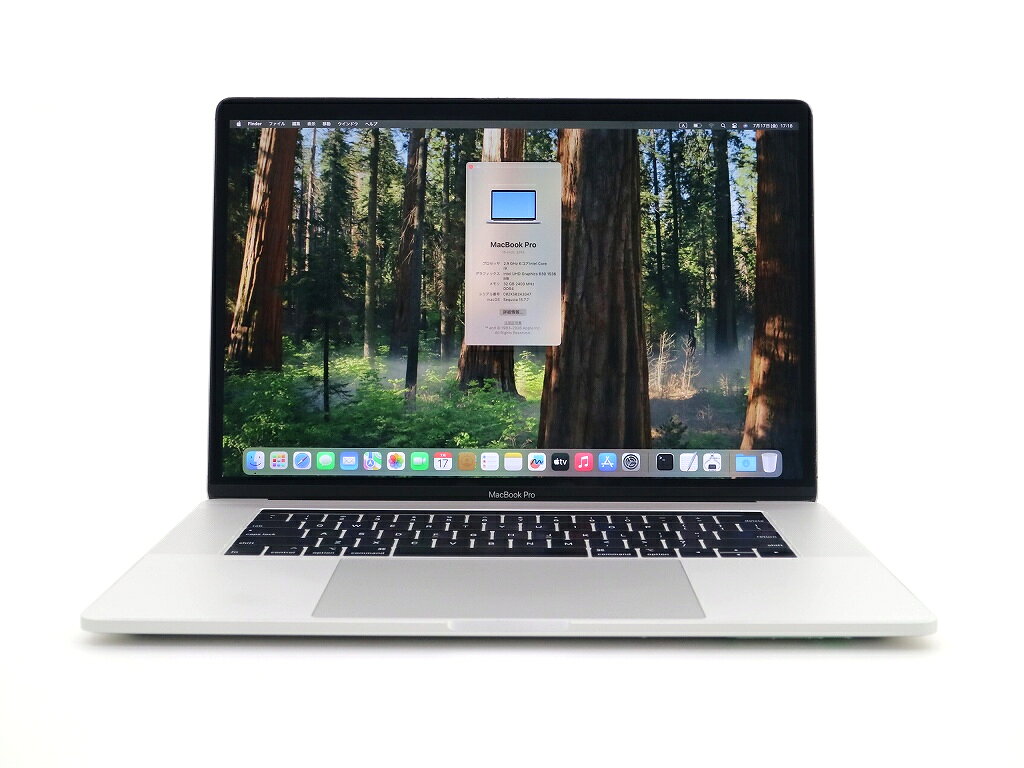 商品情報 No.54c251993メーカーApple商品名 型番・型名MacBook Pro 15インチ 2018 A1990 シルバー※A1990仕様■基本スペック　・CPU：Core i9-8950HK 2.2GHz(6コア12スレッド)　・メモリ：32GB(変更不可)　・ストレージ：256GB(APPLE SSD)　・VGA：オンボード+Radeon Pro 555X　・DRIVE：なし　・モニター：15.4インチワイド QWXGA+(2880x1800)グレア液晶　・その他機能：無線LAN、Bluetooth、Webカメラ、Thunderbolt(USB TypeC型)x4ポート、Touch Bar TouchID、英字キーボード　・COA：なし　・OS：macOS Sequoia状態・動作状況■動作：中古動作品 ※液晶パネル面：中央キーボード痕あり ※バッテリ状態：充電駆動可能 ※バッテリに関しましては保証対象外となります。外観■汚れ　・外装汚れ若干有り。■シール痕　・若干あり。■傷　・外装に使用に差し支えない擦り傷がございます。■その他　・中古品のため使用に差し支えない傷、汚れがある場合がございます。　・本体内外装は清掃しておりますが、多少の汚れが残っている可能性がございます。　・キーボード特記事項：摩耗あり附属品■特記欠品　・ACアダプター欠品対応情報-備考　・初期設定パスワードは『password』です　・MacBookPro15.1、充放電回数：119回 5334mAh　・内蔵マイク不良のため使用不可　※ACアダプター欠品のためご使用の際は別途ACアダプターが必要となります　※記載の各種健康度はあくまで参考値です。健康度は保証対象外となります。ご注意　・本商品は店頭等でも販売している為、稀に在庫切れの場合があります。　・その場合、代替品をご提案させていただきます。