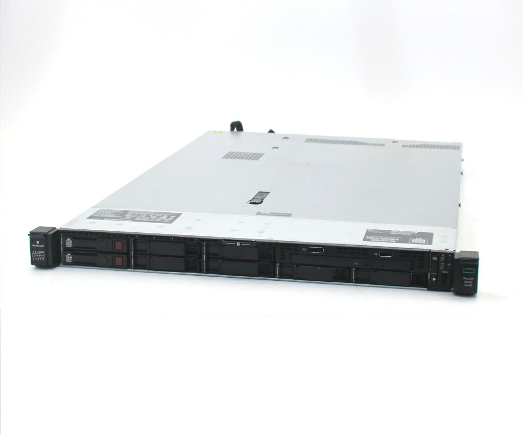 商品情報 No.545268429メーカーhp商品名 型番・型名ProLiant DL360 Gen10※Q8T71A仕様■基本スペック　・CPU：Xeon Silver 4112 2.6GHz(4コア8スレッドx1基)　・メモリ：32GB(16GBx2枚)　・ストレージ：600GBx2台(SAS2.5インチ/12Gbps/RAID1構成)　・RAID：SmartArray P408i-a SR Gen10(SAS12Gbps対応)　・VGA：オンボード　・DRIVE：DVD-ROM　・その他機能：SmartArray P408e-p SR Gen10x2　・AC：2基実装　・COA：なし　・OS：なし(※別途OSインストールが必要となります)状態・動作状況■動作：中古動作品外観■汚れ　・外装汚れ若干有り。■シール痕　・若干あり。■傷　・外装に使用に差し支えない擦り傷がございます。■その他　・中古品のため使用に差し支えない傷、汚れがある場合がございます。　・本体内外装は清掃しておりますが、多少の汚れが残っている可能性がございます。　・筐体に若干のキズあり附属品■付属品　・なし対応情報-備考　・500W電源2基搭載　・簡易OSにて動作確認後HDD消去済み、OSは付属いたしておりませんご注意　・本商品は店頭等でも販売している為、稀に在庫切れの場合があります。　・その場合、代替品をご提案させていただきます。