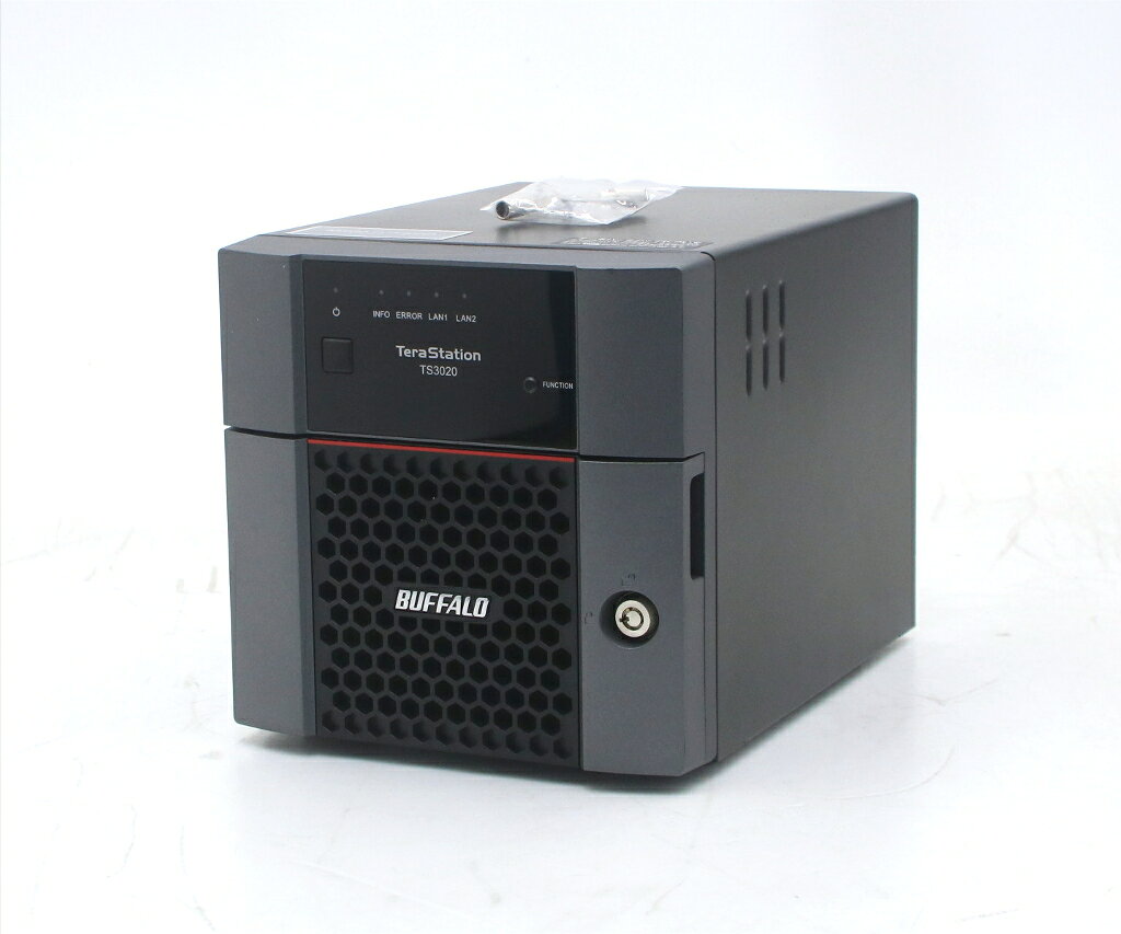 Buffalo TeraStation TS3220DN 4TBx2台(HDD) GPUなし OSなし 2ベイNAS 4TBx2台搭載 【中古】【20260916】