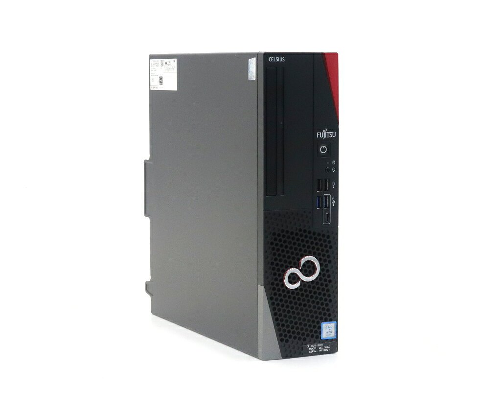 商品情報 No.547267910メーカー富士通商品名 型番・型名CELSIUS J5010※CELJ16003仕様■基本スペック　・CPU：Xeon W-1250 3.30GHz(6コア12スレッド)　・メモリ：16GB(8GBx2枚)　・ストレージ：512GB(NVMe SSD)　・VGA：Quadro P620(2GB)　・DRIVE：なし　・OS：Windows11 Pro for Workstations 64bit状態・動作状況■動作：中古動作品外観■汚れ　・外装汚れ若干有り。■シール痕　・若干あり。■傷　・外装に使用に差し支えない擦り傷がございます。■その他　・中古品のため使用に差し支えない傷、汚れがある場合がございます。　・本体内外装は清掃しておりますが、多少の汚れが残っている可能性がございます。　・筐体に若干のキズあり附属品■付属品　・なし対応情報-備考　・本体背面USB3.0ポート1カ所認識しない　※電源スイッチLED劣化のためランプが暗い、または点灯しない場合があります　※一部ゴム足等動作に支障のない部材が欠品している場合がありますご注意　・本商品は店頭等でも販売している為、稀に在庫切れの場合があります。　・その場合、代替品をご提案させていただきます。