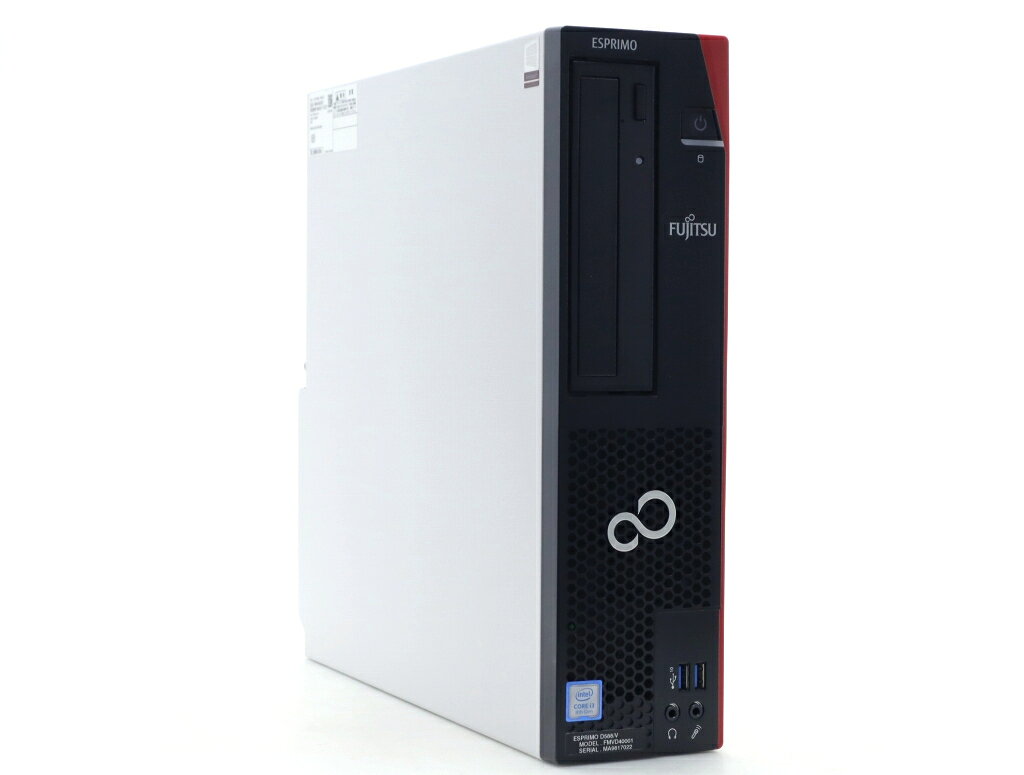 富士通 ESPRIMO D588/V Core i3-8100 3.6GHz 8GB 256GB(新品SSD) DisplayPort/DVI-D出力 DVD-ROM Windows11 Pro 64bit 小難 【中古】【20260826】