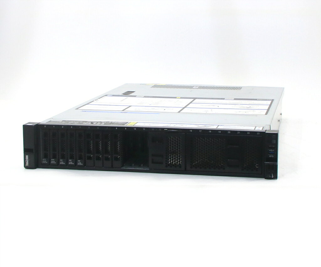 Lenovo ThinkSystem SR650 Xeon Gold 5118 2.3GHz(24スレッドCPUx2基) 64GB 240GBx2台(SSD/RAID1)+1.2TBx3台(SAS2.5インチ/RAID5) 【中古】【20260818】