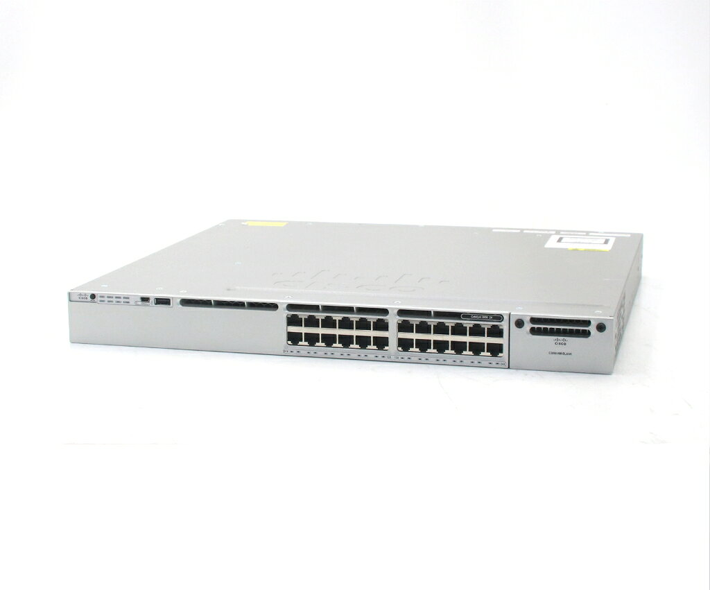 商品情報 No.567265199メーカーCisco商品名 型番・型名Catalyst WS-C3850-24T-E V07仕様■基本スペック　・24ポート1000BASE-T　・CAT3K_CAA-UNIVERSALK9、Ver.16.3.8　・ipservicesk9 Permanentライセンス　・設定初期化済状態・動作状況■動作：中古動作品外観■汚れ　・外装汚れ若干有り。■シール痕　・若干あり。■傷　・外装に使用に差し支えない擦り傷がございます。■その他　・中古品のため使用に差し支えない傷、汚れがある場合がございます。　・本体内外装は清掃しておりますが、多少の汚れが残っている可能性がございます。　・使用に差し支えないキズ及び汚れ等はございますが大きな破損等はございません附属品■付属品　・なし対応情報-備考-ご注意　・本商品は店頭等でも販売している為、稀に在庫切れの場合があります。　・その場合、代替品をご提案させていただきます。