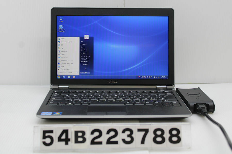 【ジャンク品】DELL Latitude E6230 Core i5 3340M 2.7GHz/4GB/500GB/12.5W/FWXGA(1366x768)/Win7 バッテリー完全消耗【中古】【20230210】