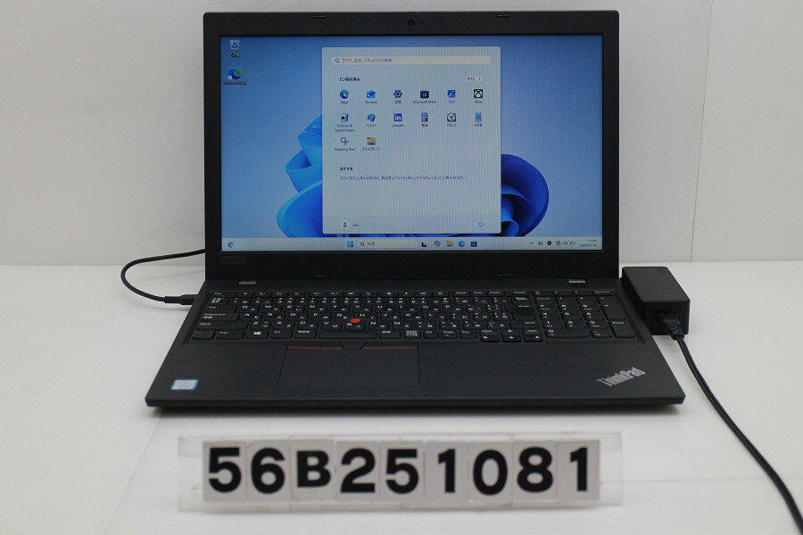15 inches - Lenovo ThinkPad L590 Core i5 8265U 1.6GHz/8GB/256GB(SSD)/15.6W/FWXGA(1366x768)/Win11 画面キズあり【中古】【20260212】