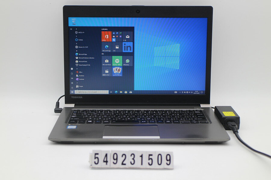 dynabook dynabook R63/M Core i5 8250U 1.6GHz/16GB/256GB(SSD)/13.3W/FWXGA(1366x768)/Win10【中古】【20231007】のサムネイル