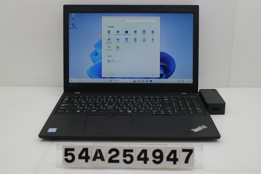 15 inches - Lenovo ThinkPad L590 Core i5 8265U 1.6GHz/8GB/256GB(SSD)/15.6W/FWXGA(1366x768)/Win11 キー文字消えあり【中古】【20260205】