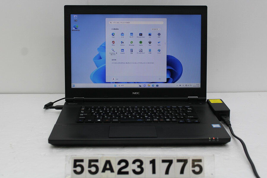 【ジャンク品】NEC PC-VKT16XZG2 Core i5 8250U 1.6GHz/8GB/500GB/DVD/RS232C/Win11 バッテリー完全消耗 不良複数【中古】【20231205】