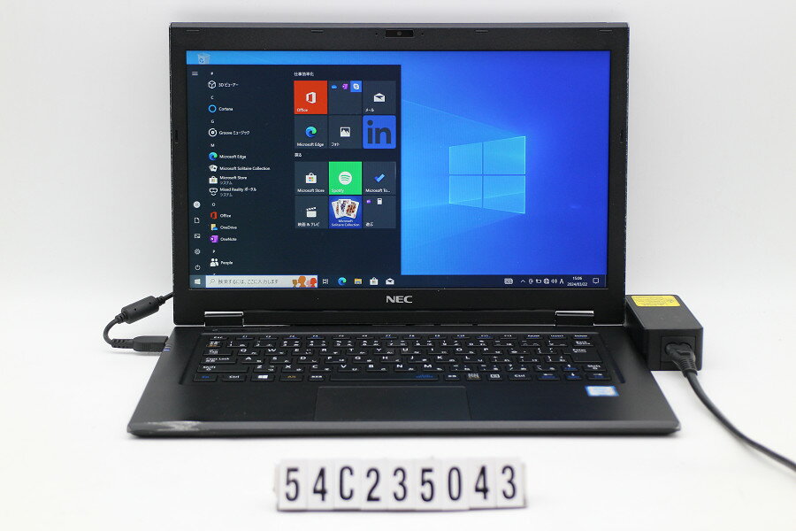 【ジャンク品】NEC PC-GN256W3G9 Core i7 6500U 2.5GHz/8GB/128GB(SSD)/13.3W/WQHD(2560x1440)/Win10 バッテリー完全消耗【中古】【20240327】