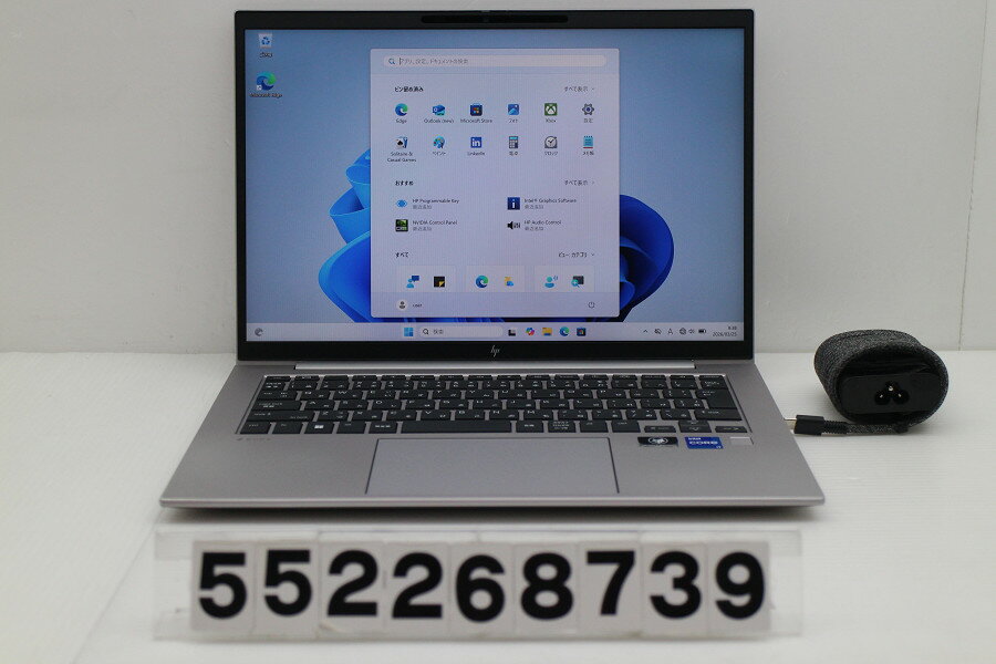 NEC - hp ZBook Firefly 14 G9 Core i7 1255U 1.7GHz/16GB/512GB/WUXGA(1920x1200)/Win11/NVIDIA T550 Laptop GPU カメラ不良【中古】【20260331】