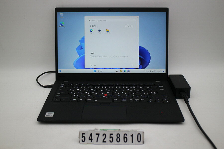 Lenovo ThinkPad X1 Carbon 8th Gen Core i7 10510U 1.8GHz/16GB/512GB(SSD)/14W/FHD(1920x1080)/Win11【中古】【20251023】