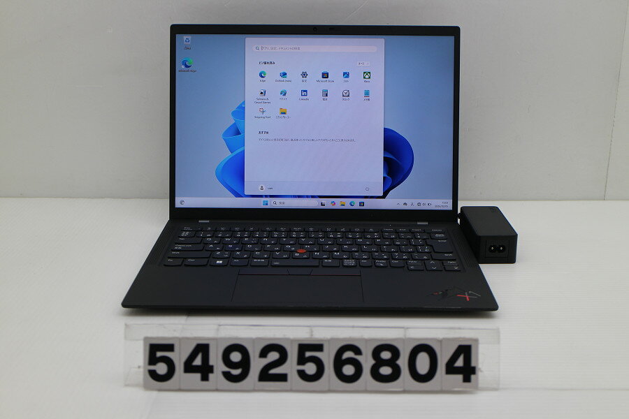 12 inches - Lenovo ThinkPad X1 Carbon 9th Gen Core i5 1135G7 2.4GHz/8GB/256GB(SSD)/14W/WUXGA(1920x1200)/Win11【中古】【20260210】