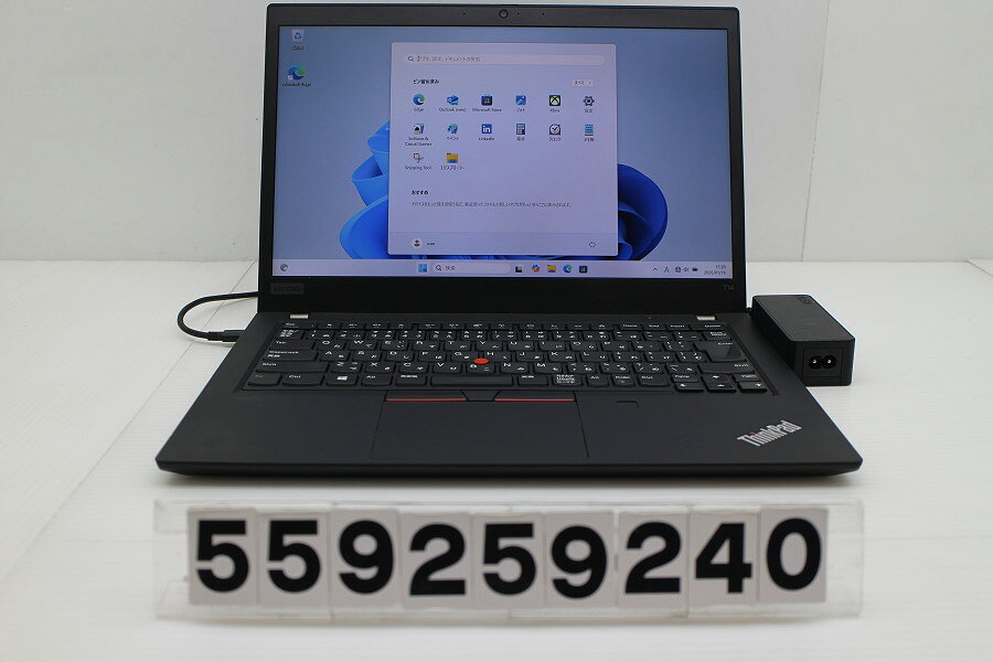 Lenovo ThinkPad T14 Gen1 Core i7 10510U 1.8GHz/8GB/512GB(SSD)/14W/FHD(1920x1080)/Win11 キー文字消えあり【中古】【20260121】